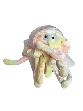 Ty Teenie Beanie Babies Goochy Jellyfish Plush Toy 1999 Pastel Colors McDonald's
